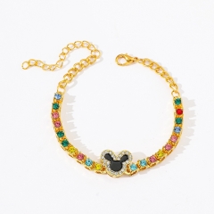 Mickey Minnie Mouse Cartoon Anime Alloy Bracelet