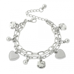 Sanrio Hello Kitty Cartoon Anime Alloy Bracelet
