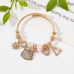 Sanrio Hello Kitty Cartoon Anime Alloy Bracelet