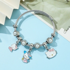 Sanrio Hello Kitty Cartoon Anime Alloy Bracelet