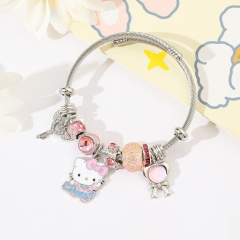 Sanrio Hello Kitty Cartoon Anime Alloy Bracelet