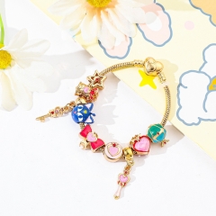 3 Sizes Pretty Soldier Sailor Moon Cartoon Anime Alloy Bracelet
