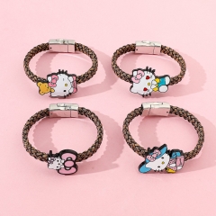 4 Styles Sanrio Hello Kitty Cartoon Anime Alloy Bracelet