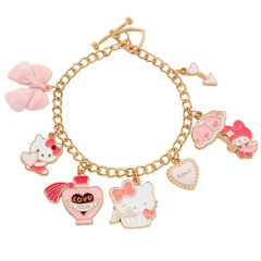 Sanrio Hello Kitty Cartoon Anime Alloy Bracelet