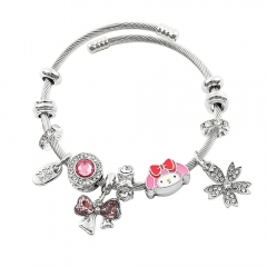 Sanrio My Melody Cartoon Anime Alloy Bracelet