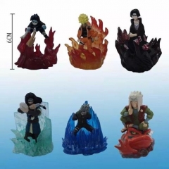6PCS/SET Naruto 4 Generation PVC Anime Figure Model Statue