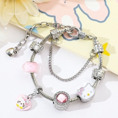 Sanrio Hello Kitty Cartoon Anime Alloy Bracelet
