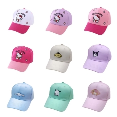 25 Styles Sanrio Hello Kitty Cartoon Cap Anime Baseball Hat