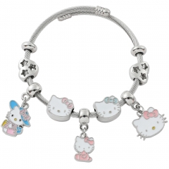 Sanrio Hello Kitty Cartoon Anime Alloy Bracelet