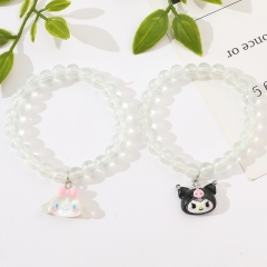 2 Styles Sanrio Kuromi Cinnamoroll Cartoon Anime Alloy Bracelet
