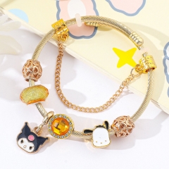 Sanrio Kuromi Cartoon Anime Alloy Bracelet