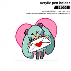 BT007 UV 亚克力笔筒 初音 动漫