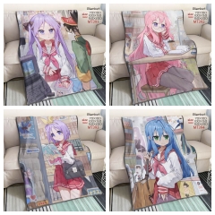 4 Styles Lucky Star Cartoon Color Printing Cosplay Anime Blanket