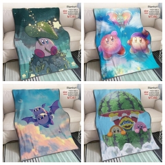 4 Styles Kirby Cartoon Color Printing Cosplay Anime Blanket