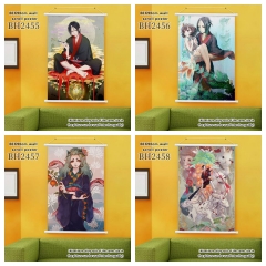 60*90CM 5 Styles Hoozuki no Reitetsu Cartoon Wallscrolls Waterproof Anime Wall Scroll