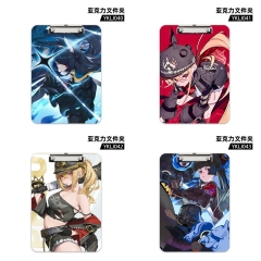 5 Styles Zenless Zone Zero Cartoon Character Anime Acrylic File Folder