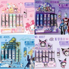 新款卡通三丽鸥抽奖盲盒笔中性笔再来一盒按动款水性笔拍22发24