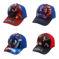 4 Styles Sonic the Hedgehog Cartoon Pattern Cap Anime Sports Baseball Cap
