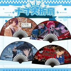 25年新款10寸绢布折扇魔道天官柯南盗墓卡通扇子动漫周边夏季