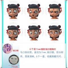 哪吒 6个装75mm细沙膜徽章