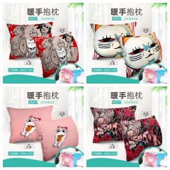NS076 胆大党 动漫 细毛绒暖手抱枕28*40cm