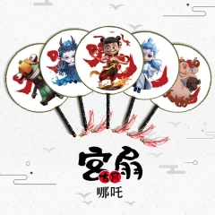 动漫圆扇宫扇哪吒敖丙敖闰古风团扇