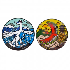 2 Styles Pokemon Lugia Cartoon Pin Anime Alloy Brooch