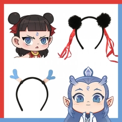 2 Styles Ne Zha Cartoon Anime Acrylic Headband