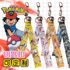 11 Styles Pokemon Cartoon Anime Keychain