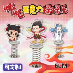 动漫周边哪吒双面透明亚克力摇摇乐代发
