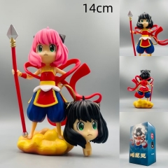 14cm Ne Zha Anya Forger Cartoon Anime PVC Figures