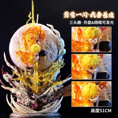 （带电）鬼灭之刃 霹雳一闪·我妻善逸（电池款） 手办雕像摆件