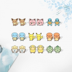 12 Styles Pokemon Cartoon Anime Earrings