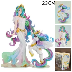 23cm My Little Pony Princess Celestia Cartoon Character Collection Toy Anime PVC Figure