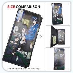 Kuroshitsuji/Black Butler Cartoon Color Printing Coin Purse Anime Long Wallet