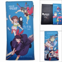 Spirited Away Cartoon Color Printing Coin Purse Anime Long Wallet