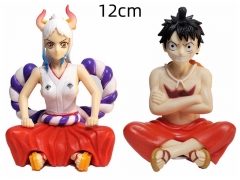 2pcs/set 12CM One Piece Monkey D Luffy Anime PVC Figure
