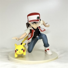 Pokemon Ash Ketchum Pikachu Cartoon Character Collection Toy PVC Anime Figure Toys