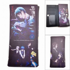 Kuroshitsuji/Black Butler Cartoon Color Printing Coin Purse Anime Long Wallet