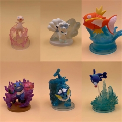 6Pcs/Set Pokemon Cartoon Character Collection Toy PVC Anime Figure Toys