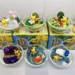 2 Styles 6Pcs/Set Pokemon Cartoon Character Collection Toy PVC Anime Figure Toys