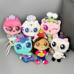 6 Styles Gabby's Doll House Cartoon Anime Plush Toy Doll
