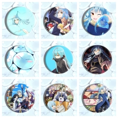 58mm 13 Styles That Time I Got Reincarnated as a Slime Cartoon Pin Anime Tinplate Brooch