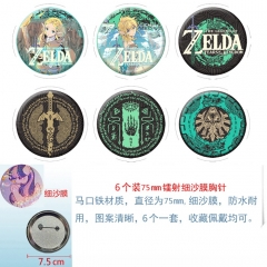 赛达尔2 6个装75mm细沙膜徽章