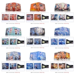 9 Styles Ne zha Cartoon Color Printing Coin Purse Anime Short Wallet