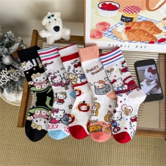 5 Styles Sanrio Hello Kitty Cosplay Anime Long Socks