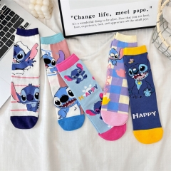 5 Styles Lilo & Stitch Cosplay Anime Long Socks