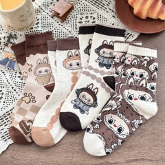4 Styles POP Mart Labubu Cosplay Anime Long Socks