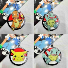 6 Styles Pokemon Cartoon Anime Keychain