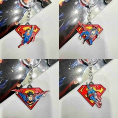 4 Styles Superman Cartoon Anime Keychain